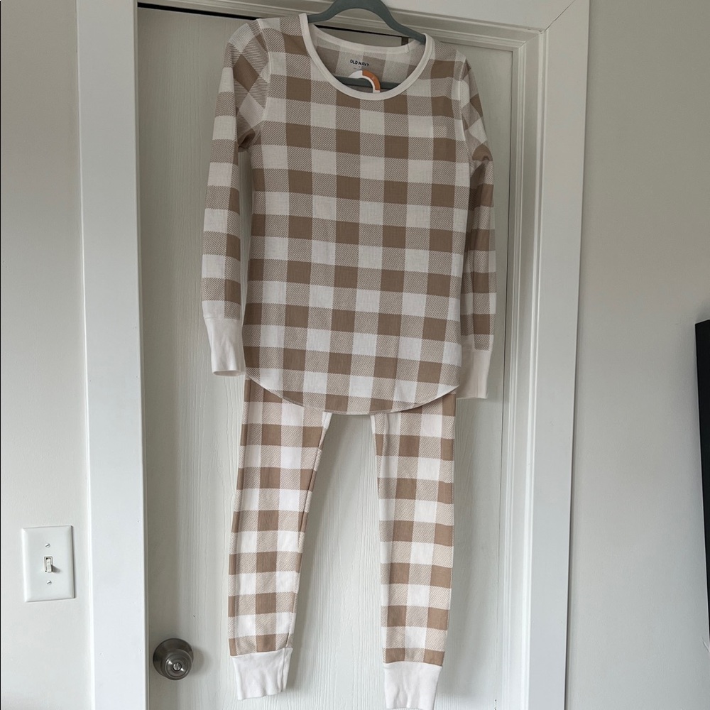 Old Navy Waffle Pajama Top & Bottoms